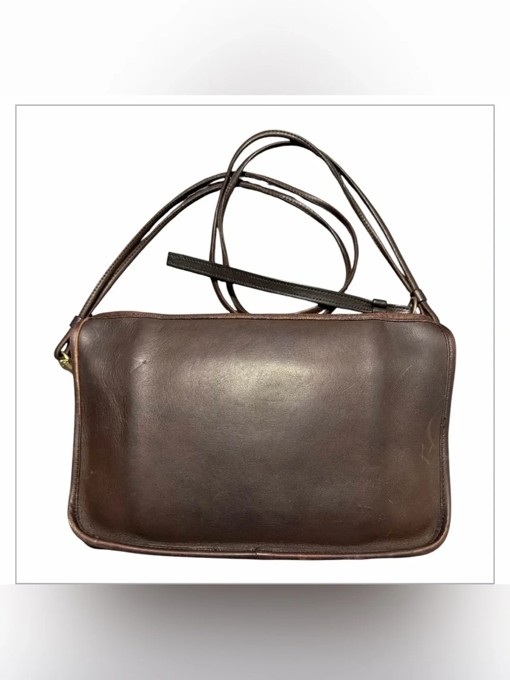 Vintage 70s COACH  Brown Leather Shoulder Bag New York  City